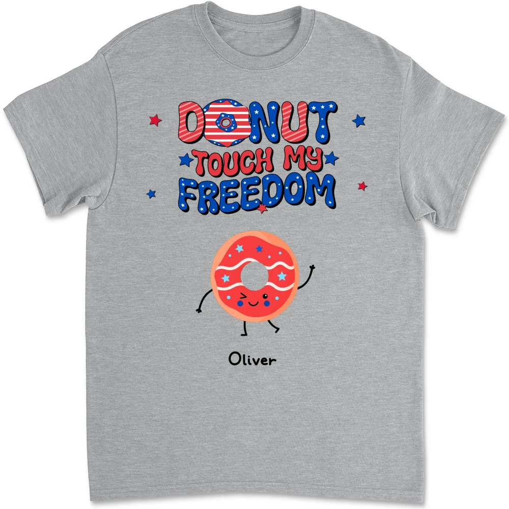 Donut Touch My Freedom - Personalized Custom Shirt - Image 7