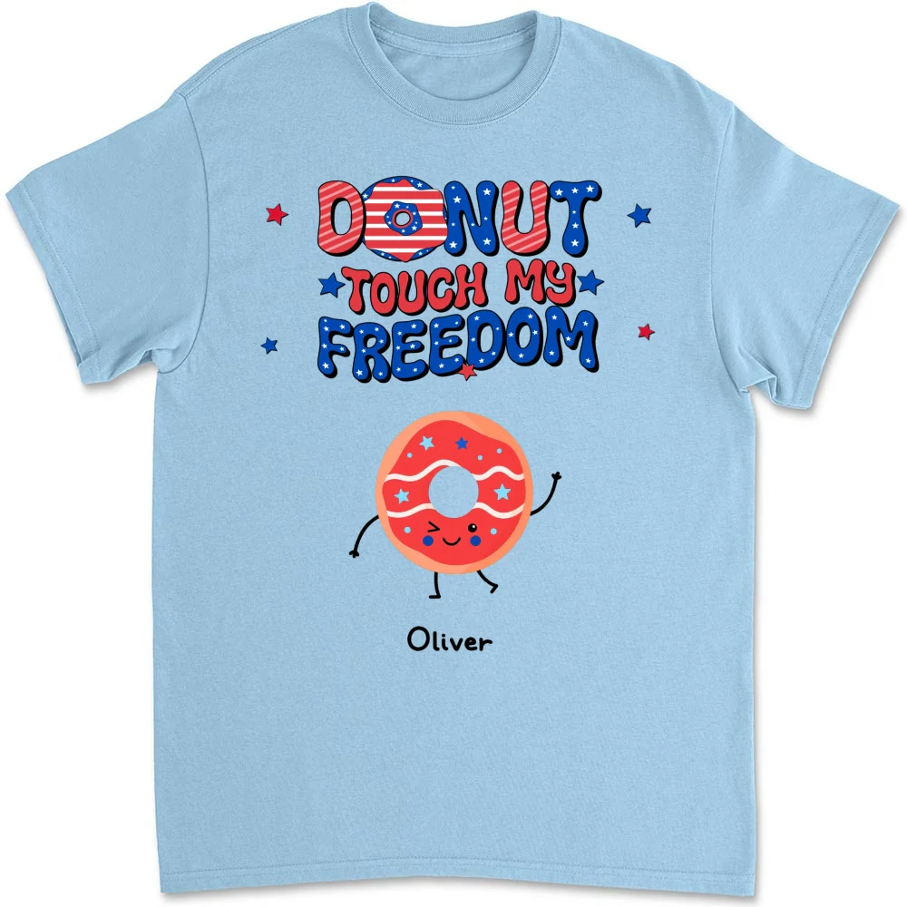 Donut Touch My Freedom - Personalized Custom Shirt - Image 8