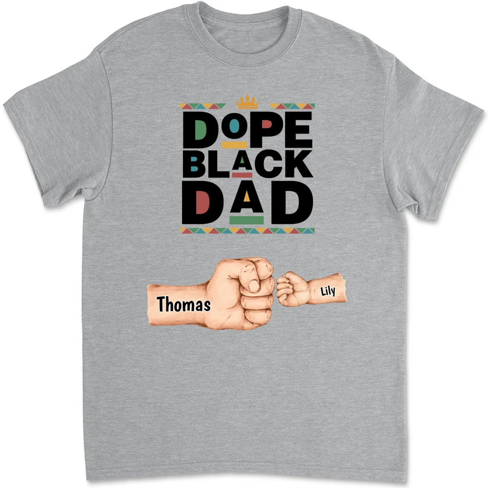 Dope Black Dad - Personalized Custom Shirt - Image 11