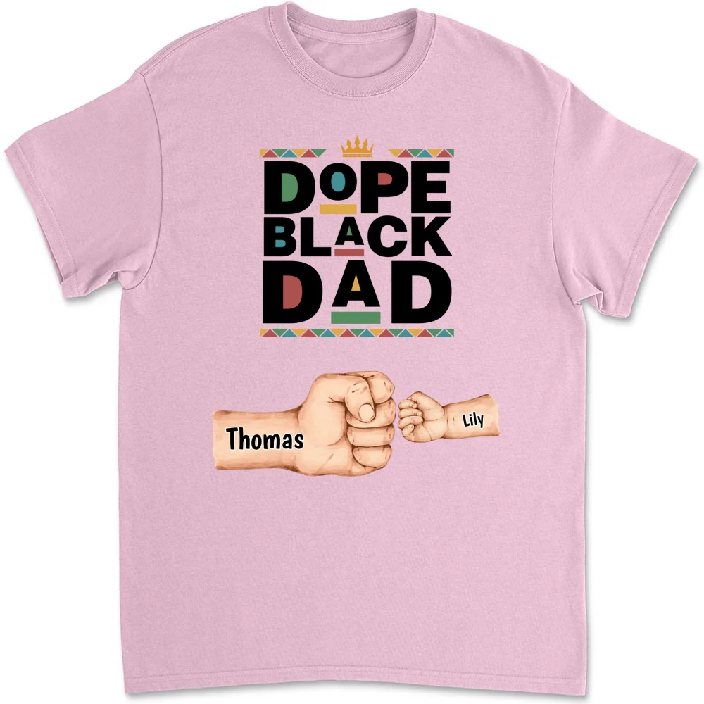 Dope Black Dad - Personalized Custom Shirt - Image 13