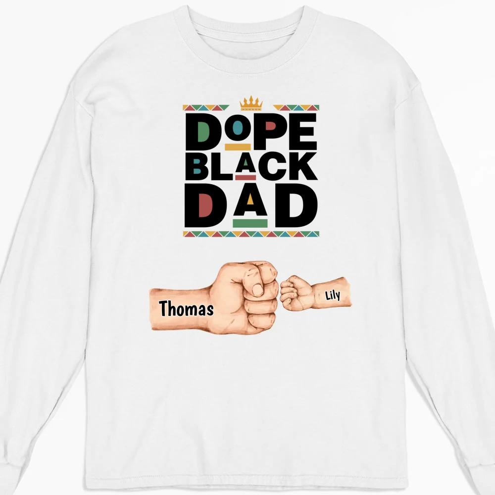 Dope Black Dad - Personalized Custom Shirt - Image 14