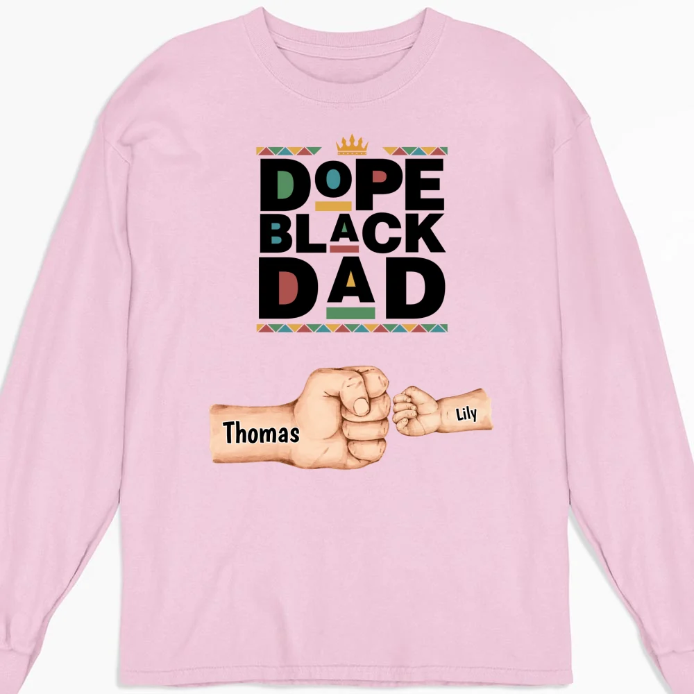 Dope Black Dad - Personalized Custom Shirt - Image 16