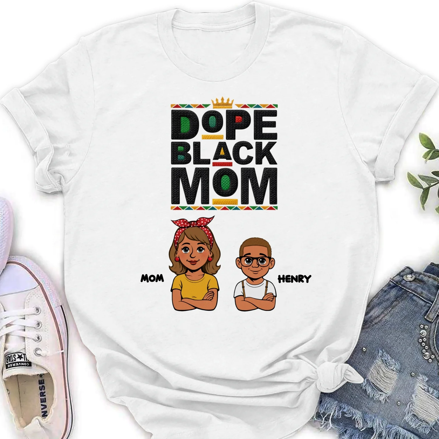 Dope Black Mom Black History Month - Personalized Custom Shirt - Image 29