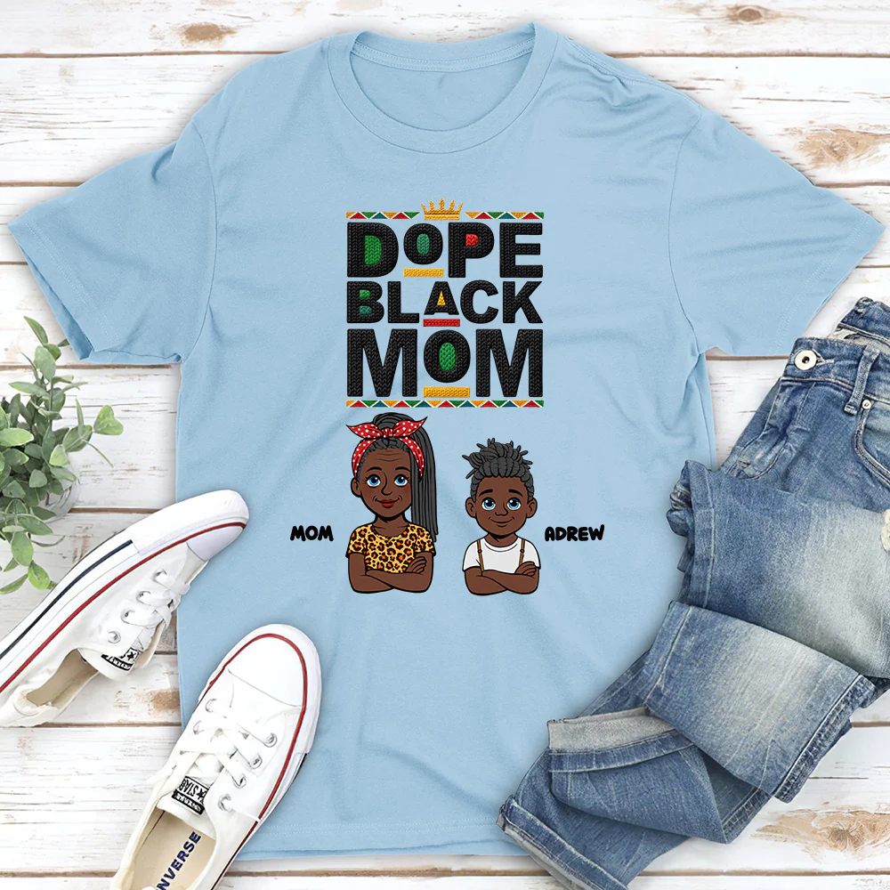 Dope Black Mom Black History Month - Personalized Custom Shirt - Image 3