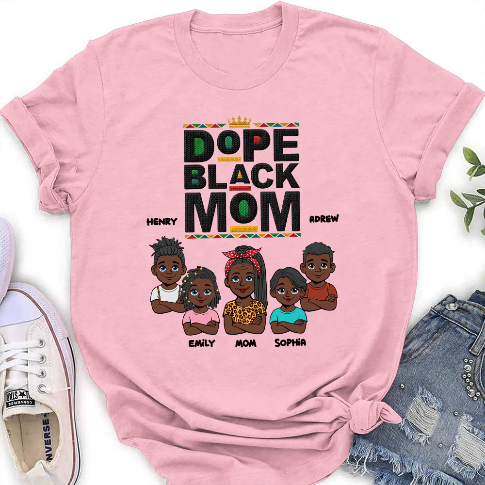Dope Black Mom Black History Month - Personalized Custom Shirt - Image 4