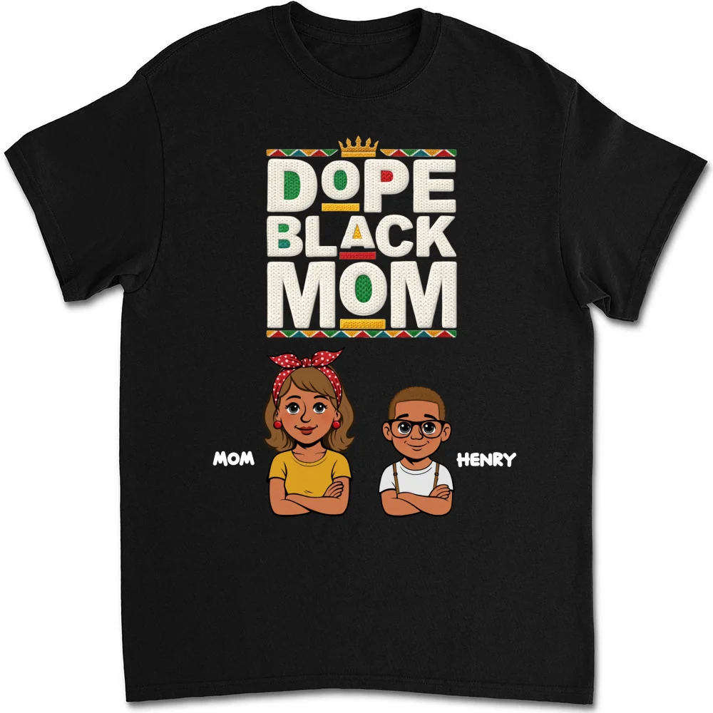 Dope Black Mom Black History Month - Personalized Custom Shirt - Image 6