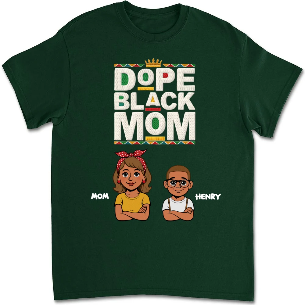 Dope Black Mom Black History Month - Personalized Custom Shirt - Image 8