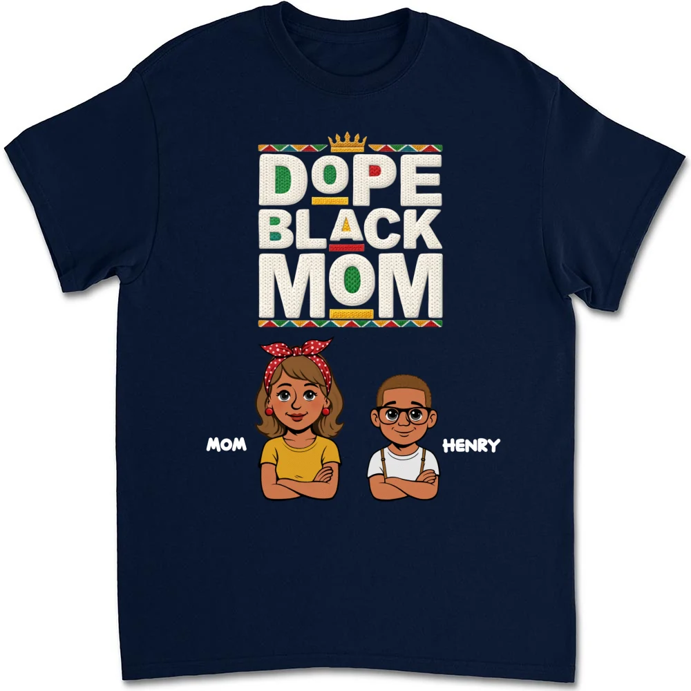 Dope Black Mom Black History Month - Personalized Custom Shirt - Image 9