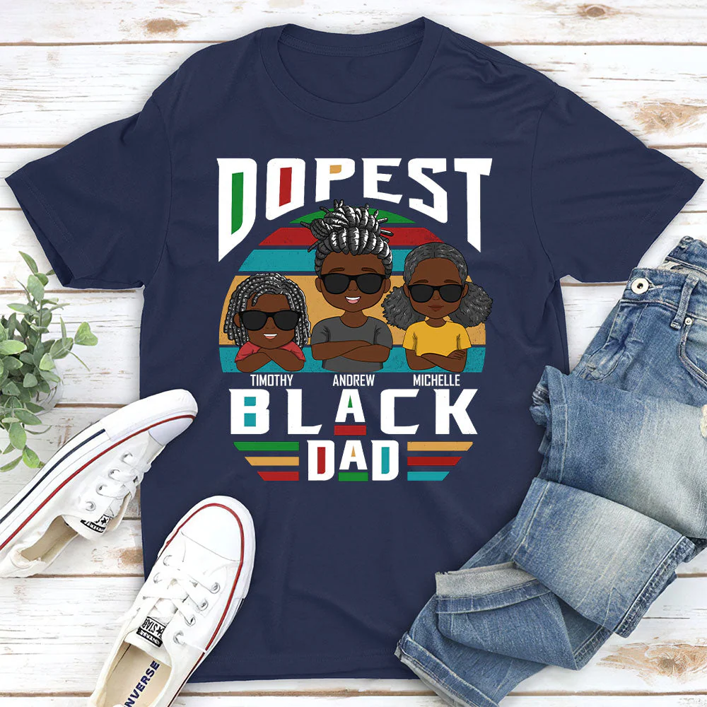 Dopest Dad - Personalized Custom Shirt - Image 3