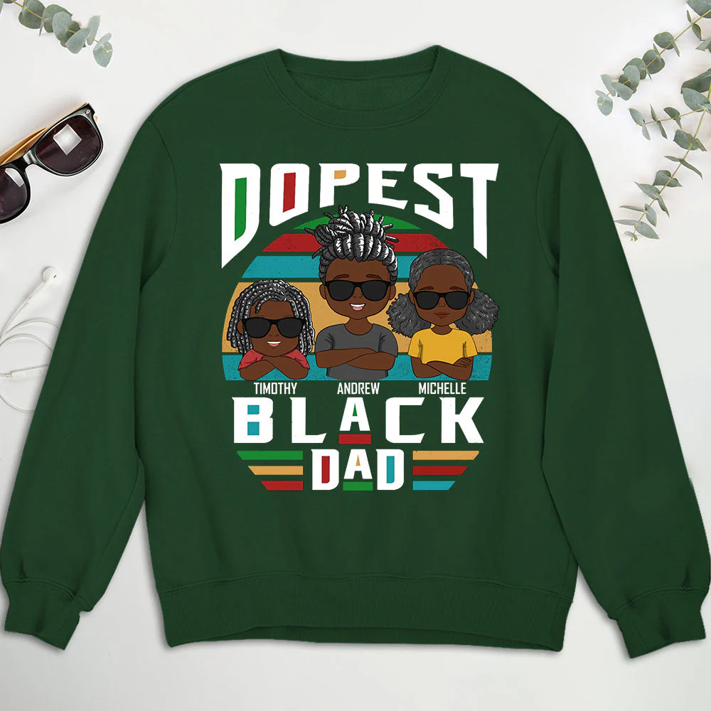 Dopest Dad - Personalized Custom Shirt - Image 5