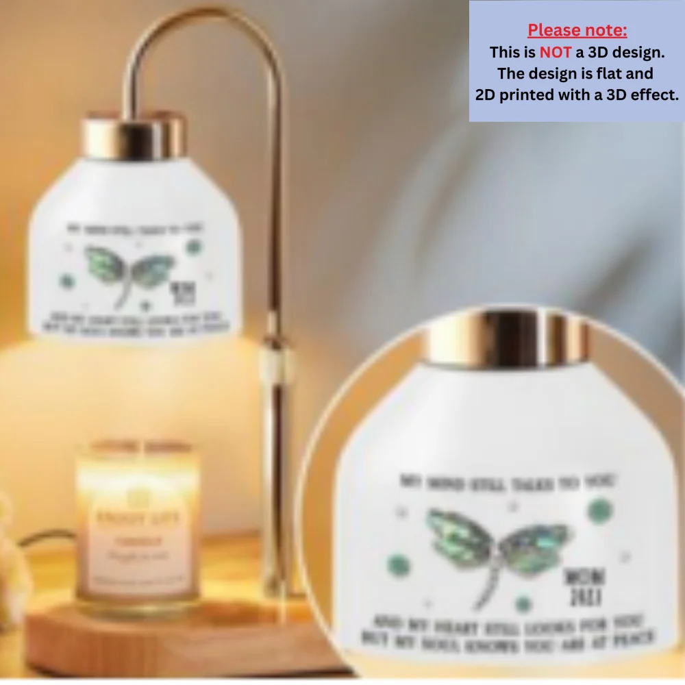 Dragonfly In My Mind - Personalized Custom Candle Warmer Lamp - Image 7