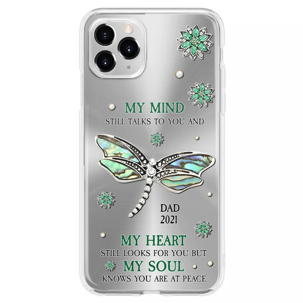 Dragonfly My Mind My Heart My Soul - Personalized Custom Phone Case - Image 10