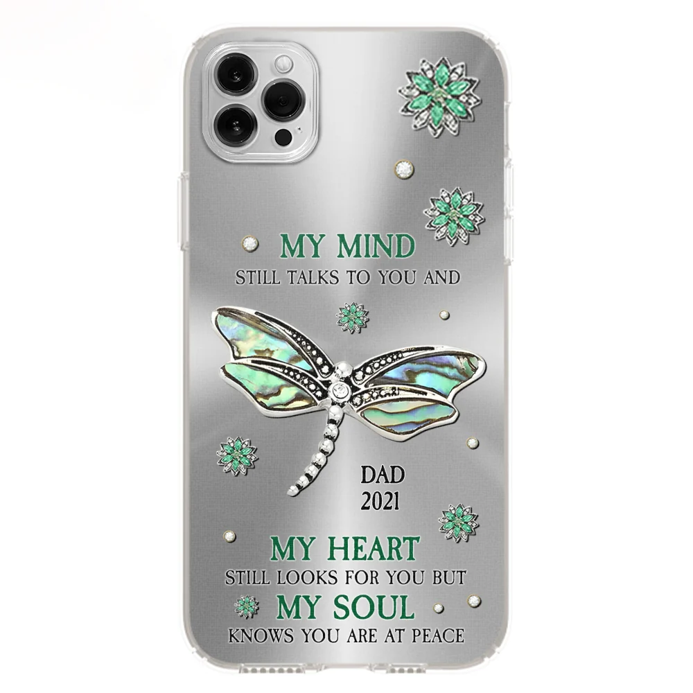 Dragonfly My Mind My Heart My Soul - Personalized Custom Phone Case - Image 12