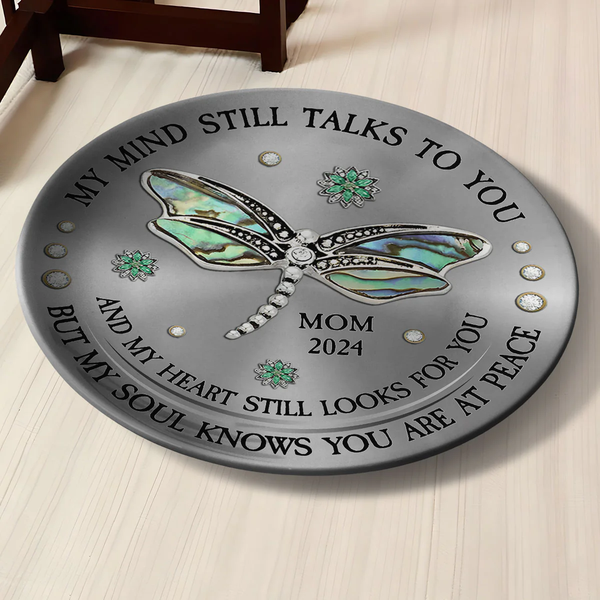 Dragonfly My Mind My Heart My Soul - Personalized Custom Plate - Image 2