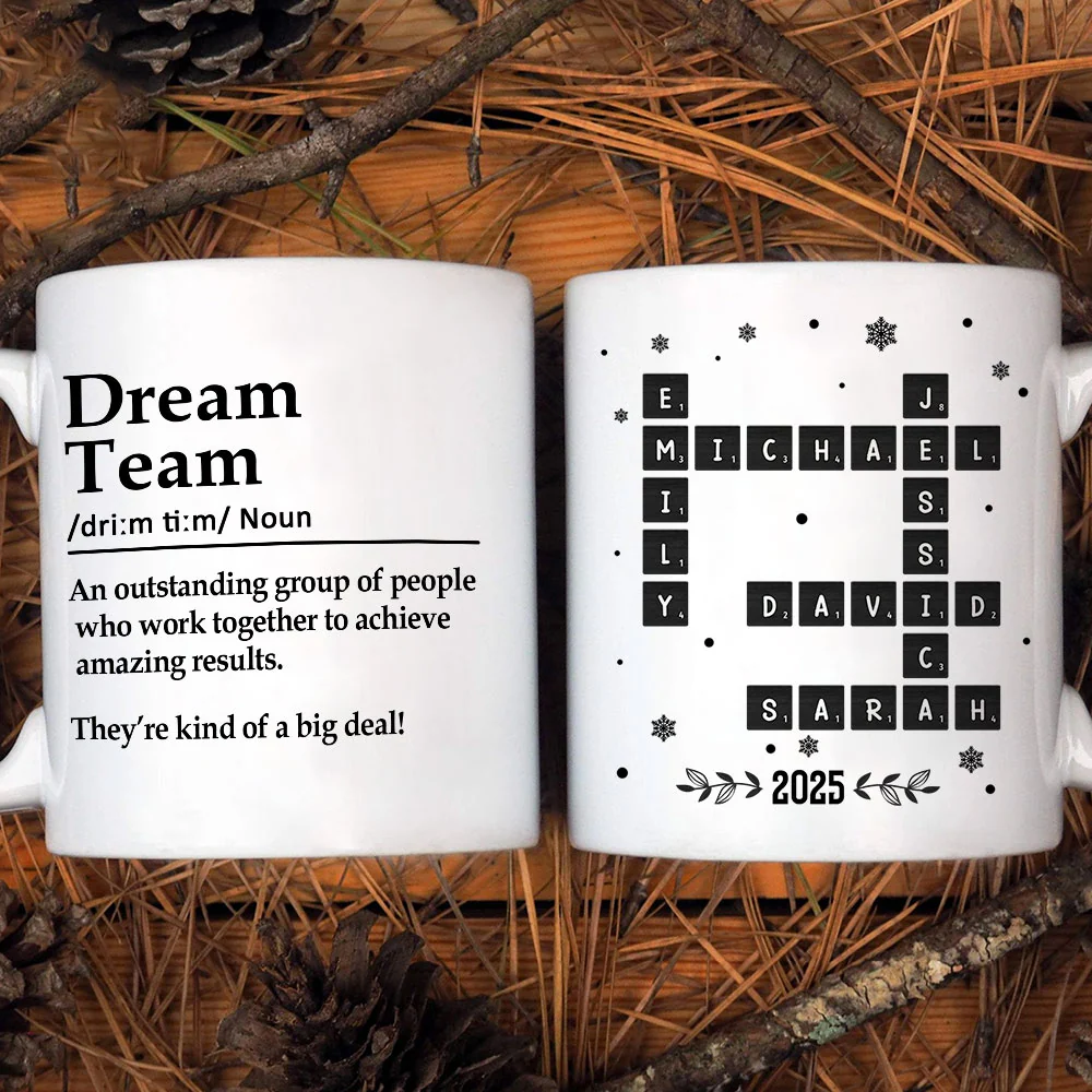 Dream Team - Personalized Custom Coffee Mug - Image 3