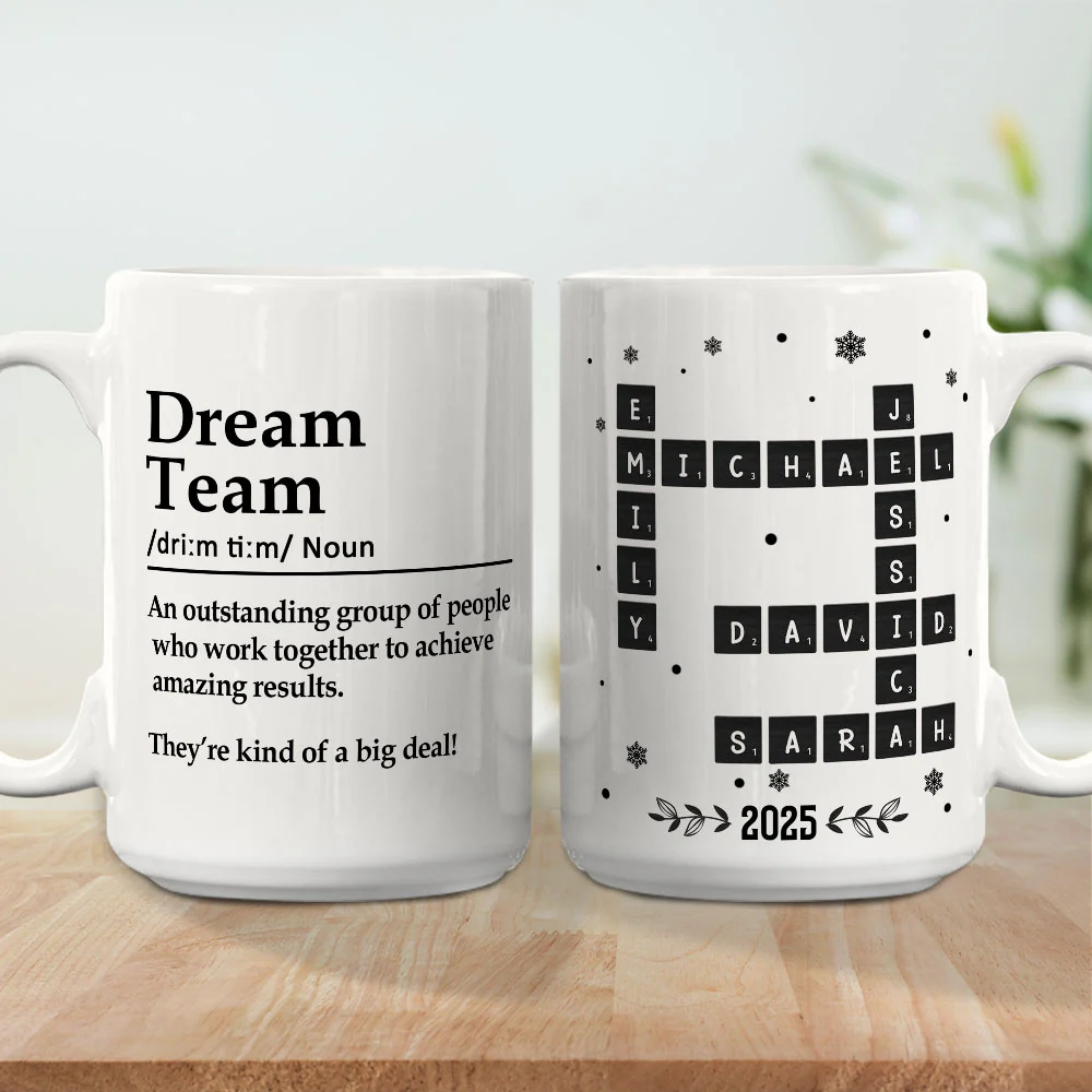 Dream Team - Personalized Custom Coffee Mug - Image 5