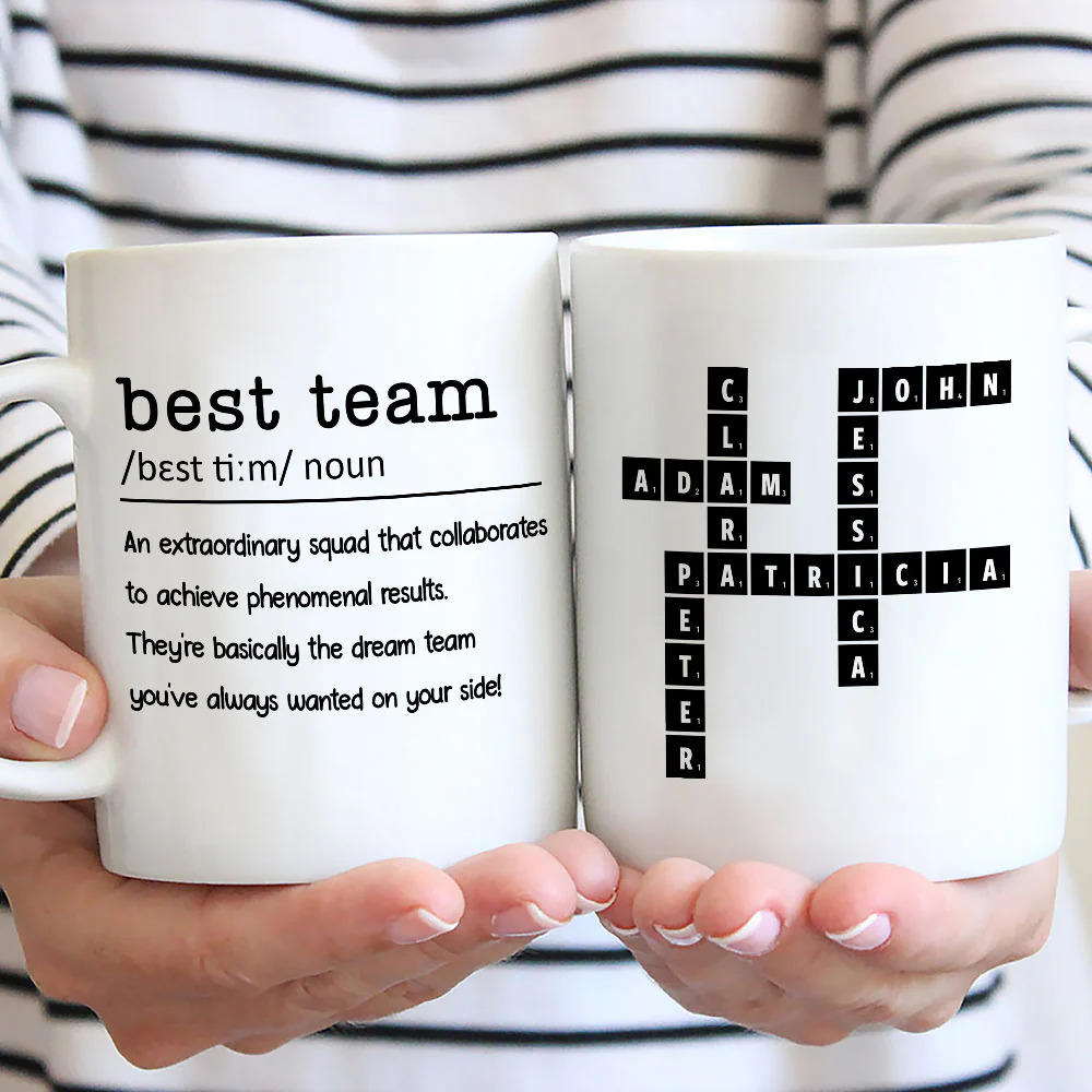 Dream Team - Personalized Custom Coffee Mug - Image 3