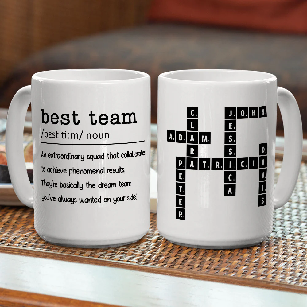 Dream Team - Personalized Custom Coffee Mug - Image 4
