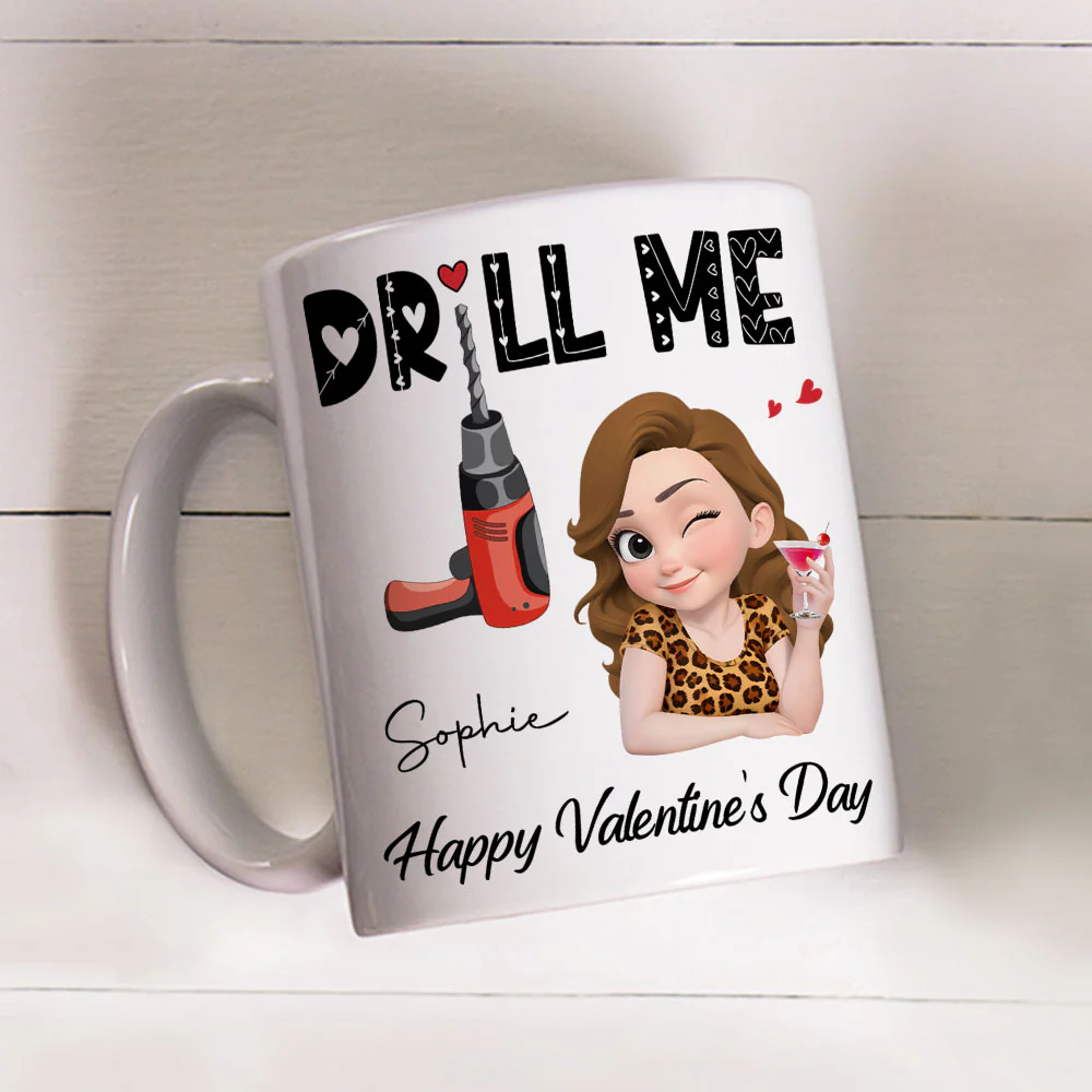 Drill Me - Personalized Custom Coffee Mug - Image 4