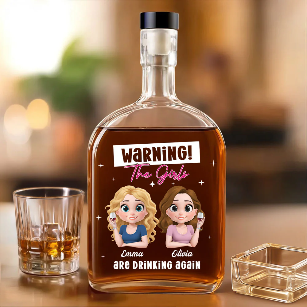 Drinking Alert - Personalized Custom Spirits Decanter