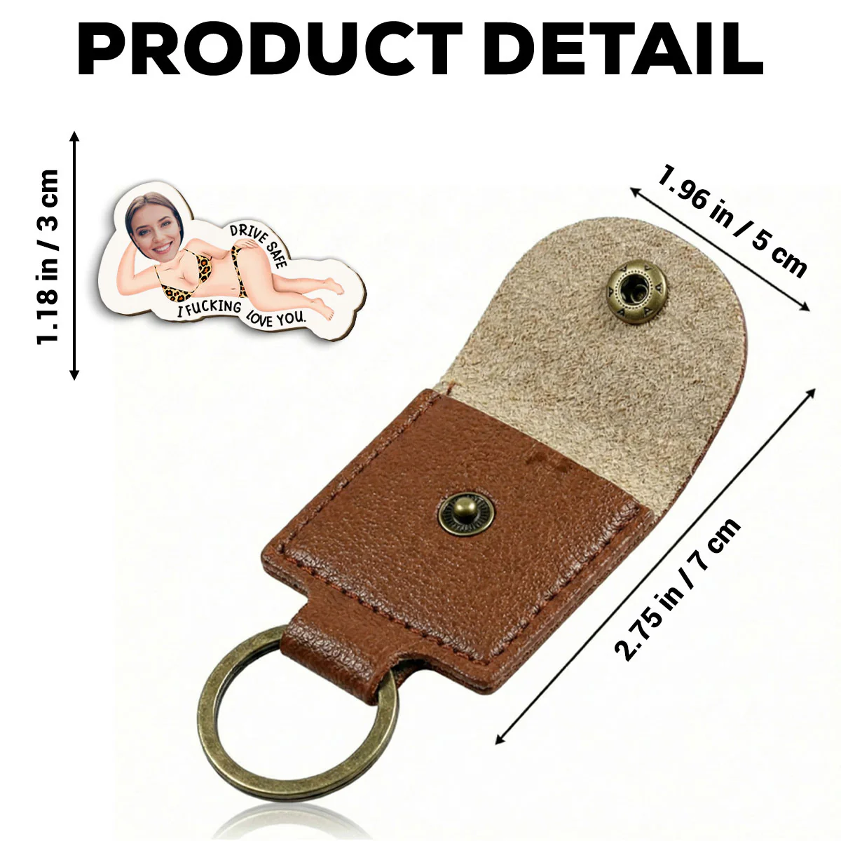 Drive Safe I Love You - Personalized Custom Wooden Pocket Hug - Image 2