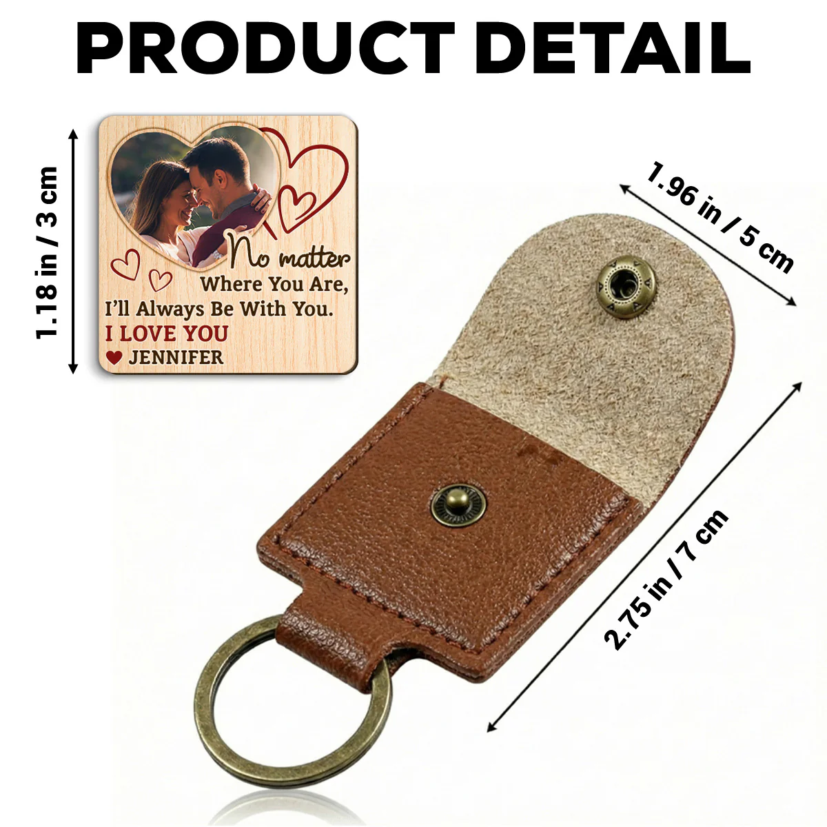Drive Safe Man - Personalized Custom Wooden Pocket Hug - Image 5