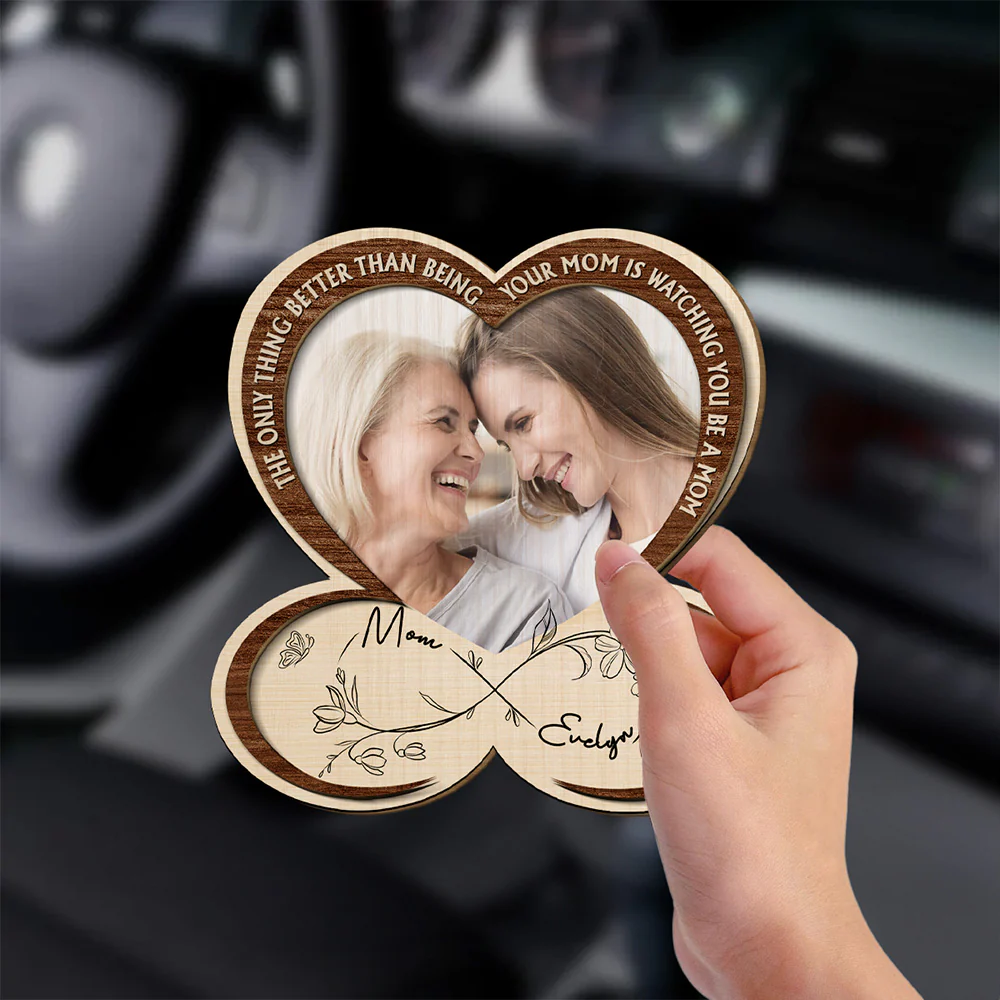 Drive Safe Mommy - Personalized Custom Car Visor Clip - Image 4