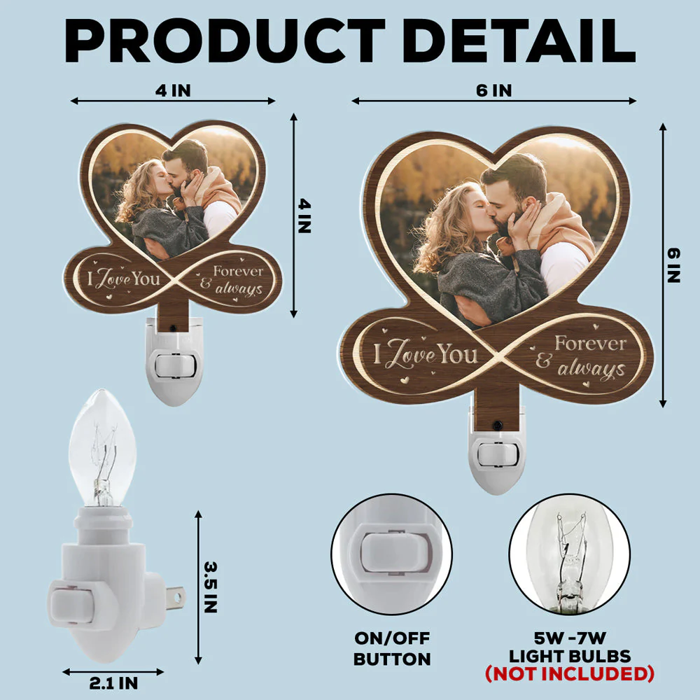 Drive Safe - Personalized Custom Wood And Acrylic Night Light - Image 5