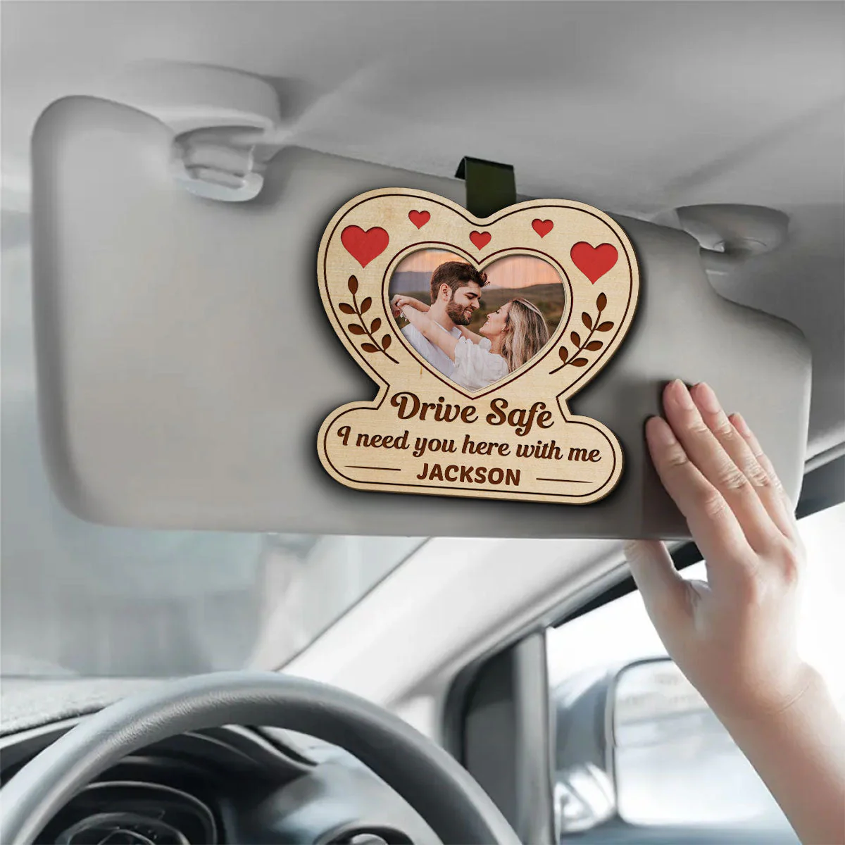 Drive Safe Reminder - Personalized Custom Car Visor Clip - Image 3