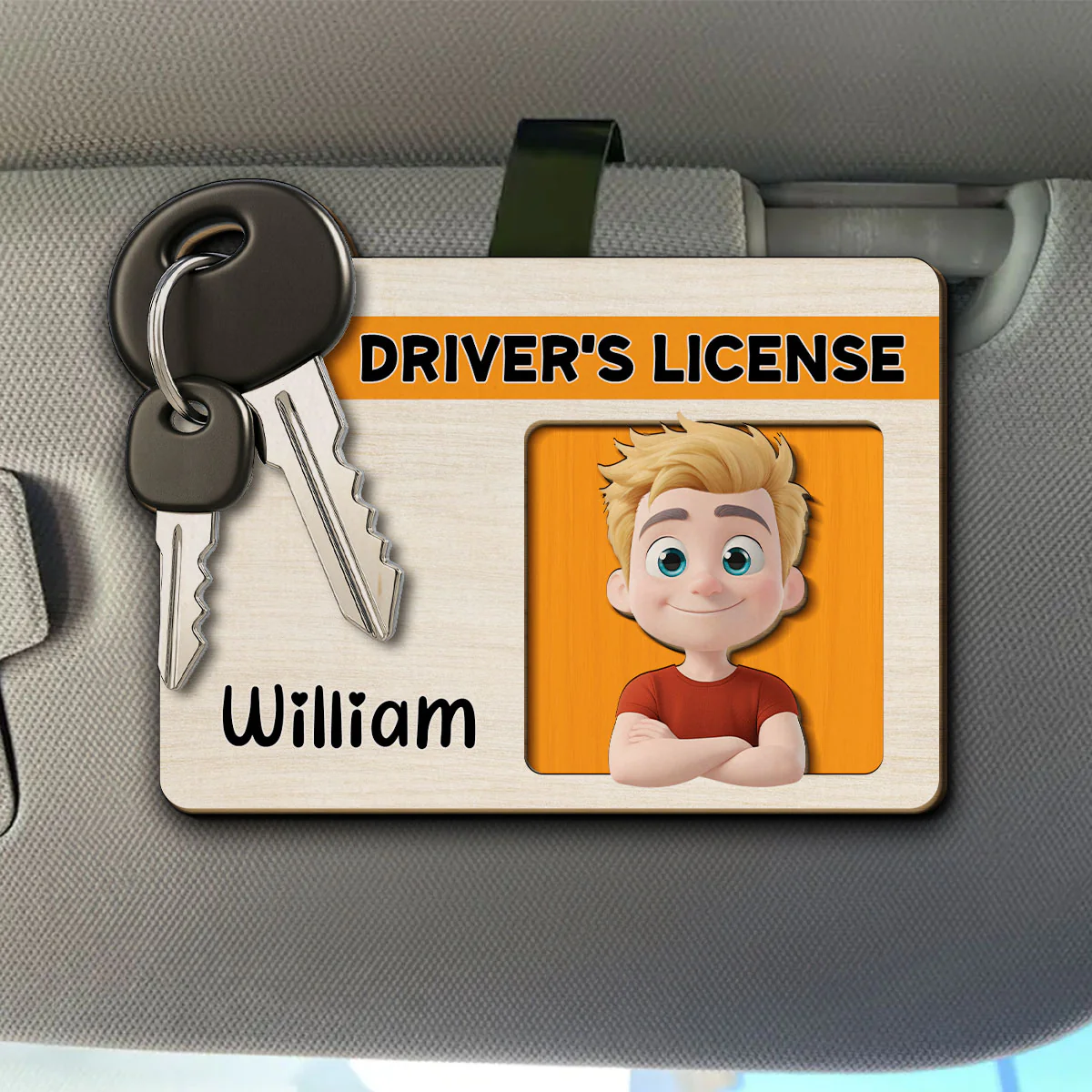 Drivers License - Personalized Custom Car Visor Clip - Image 3