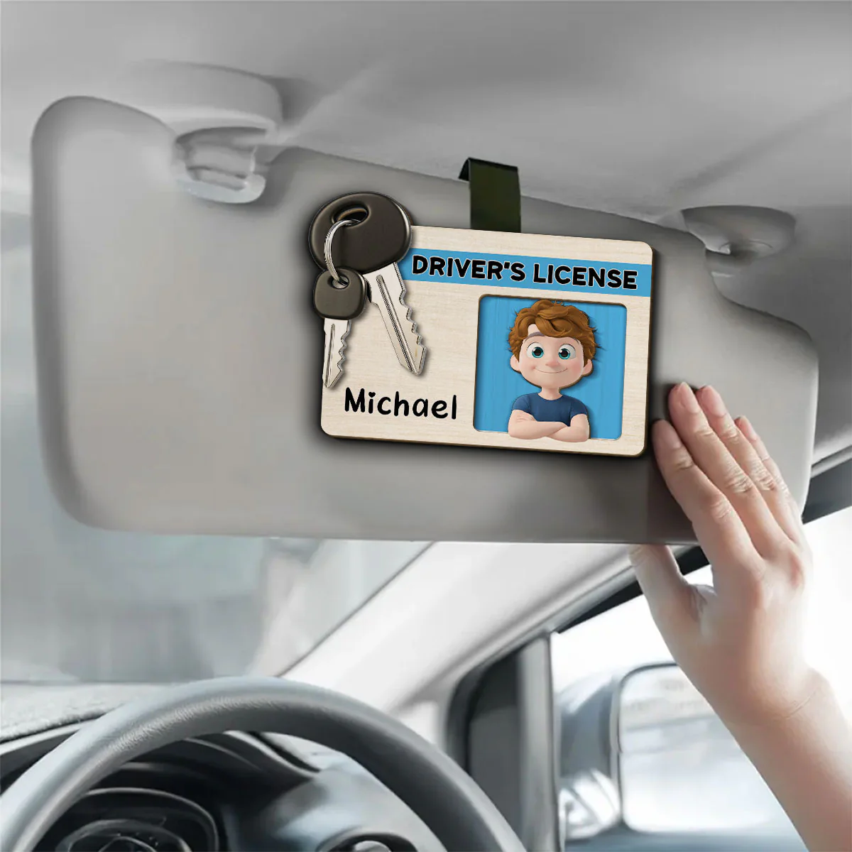 Drivers License - Personalized Custom Car Visor Clip - Image 4