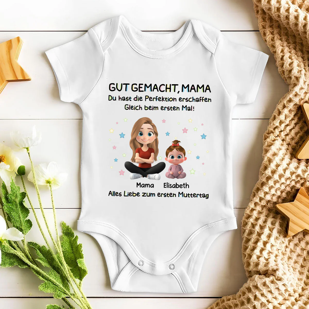 Du hast Perfektion erschaffen – Personalisiertes Baby-Body - Image 3