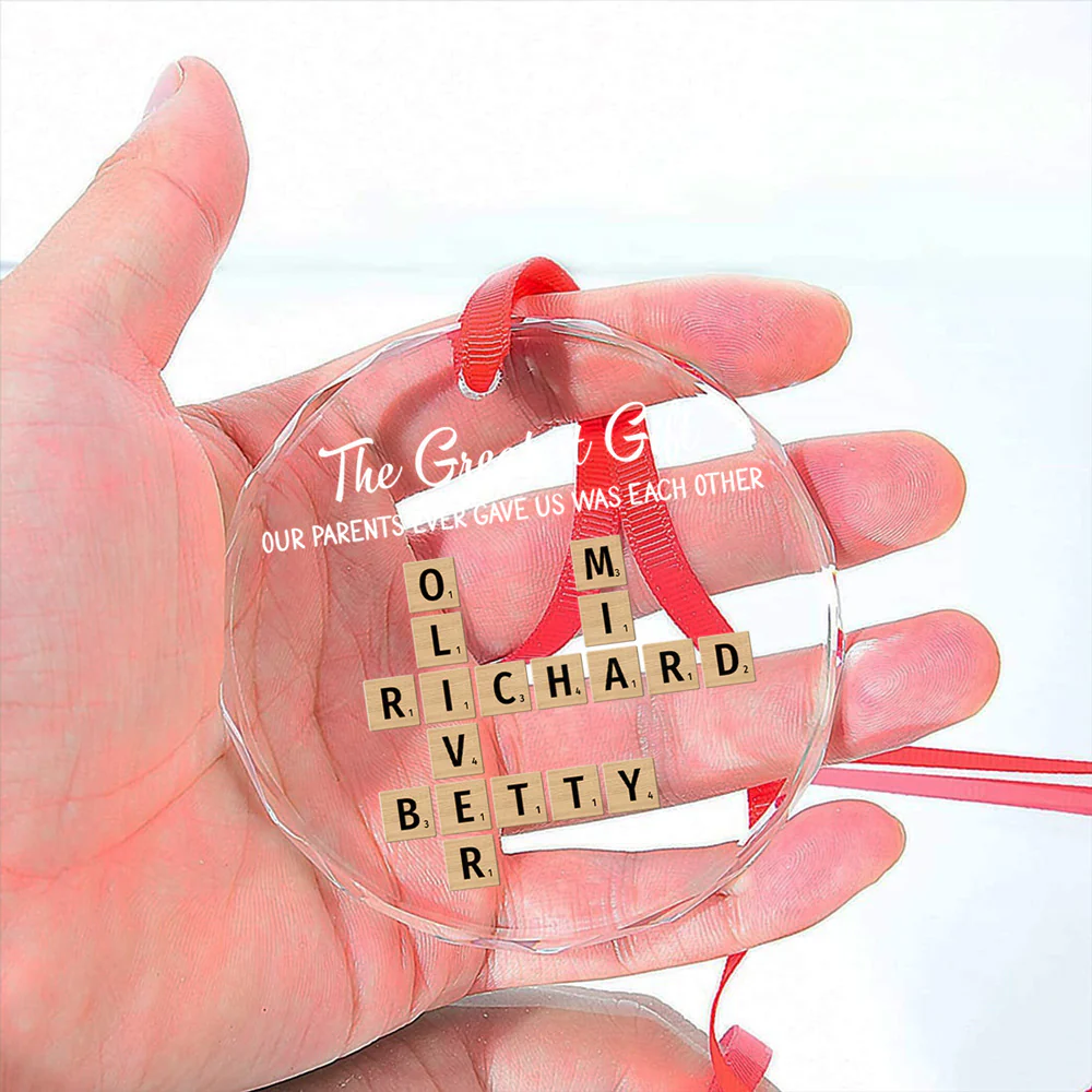 Each Other - Personalized Custom Glass Ornament - Image 2