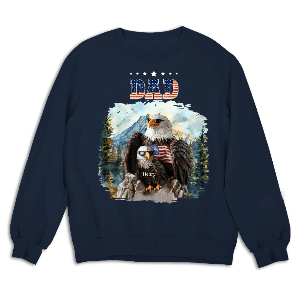 Eagle Papa - Personalized Custom Shirt - Image 15
