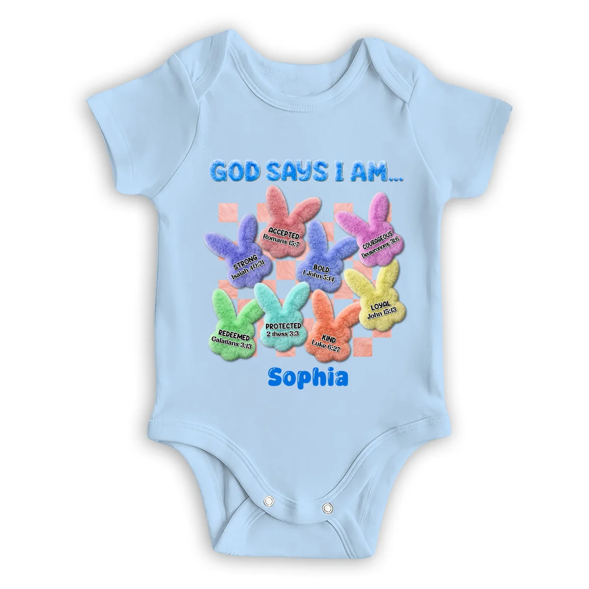 Easter Bible - Personalized Custom Baby Onesie - Image 8