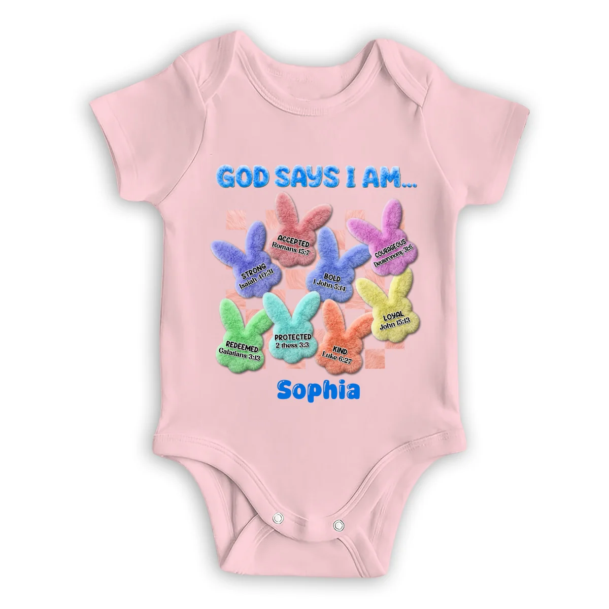 Easter Bible - Personalized Custom Baby Onesie - Image 9