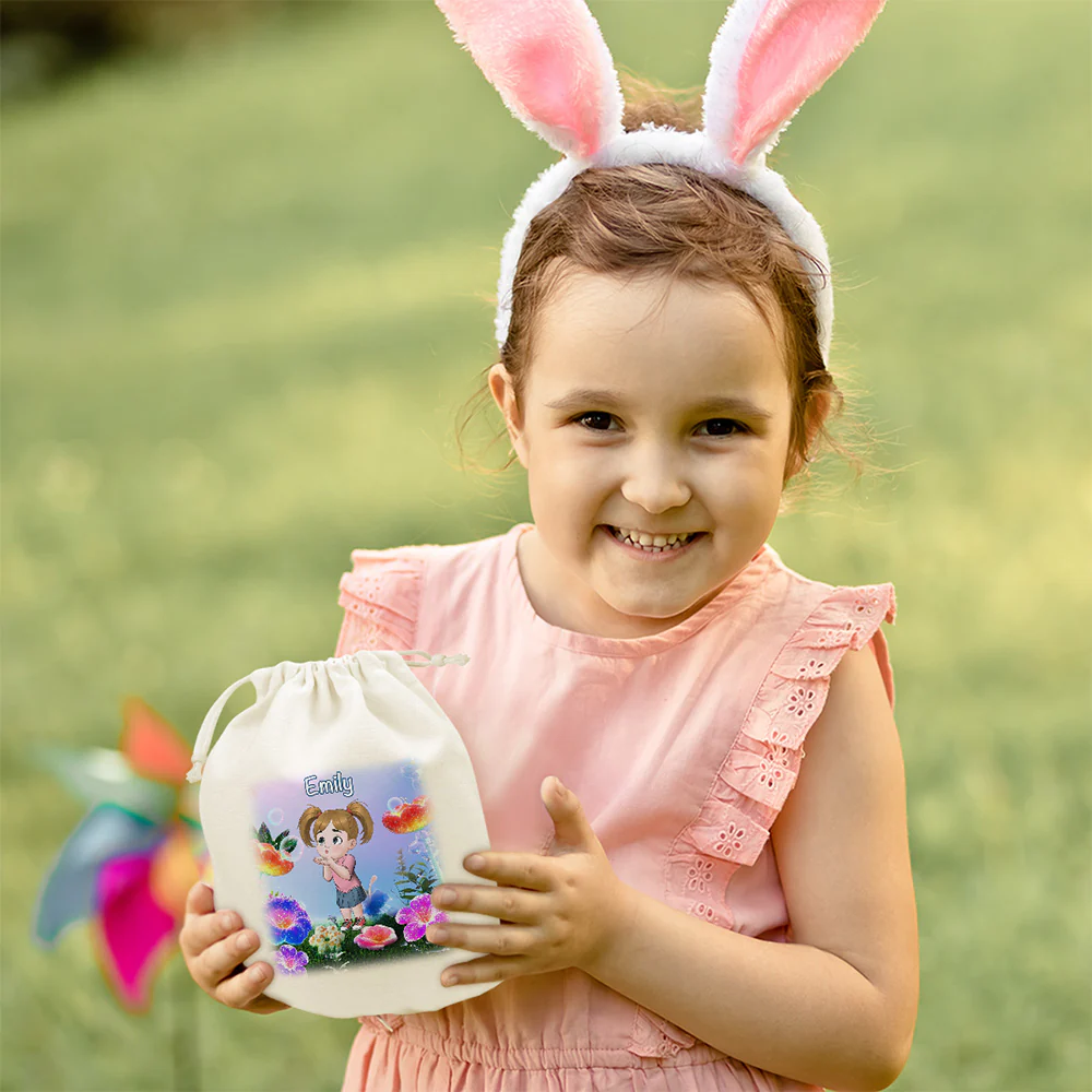 Easter Blooms Of Joy - Personalized Custom Favor Bag - Image 2