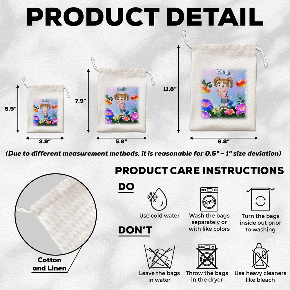Easter Blooms Of Joy - Personalized Custom Favor Bag - Image 4