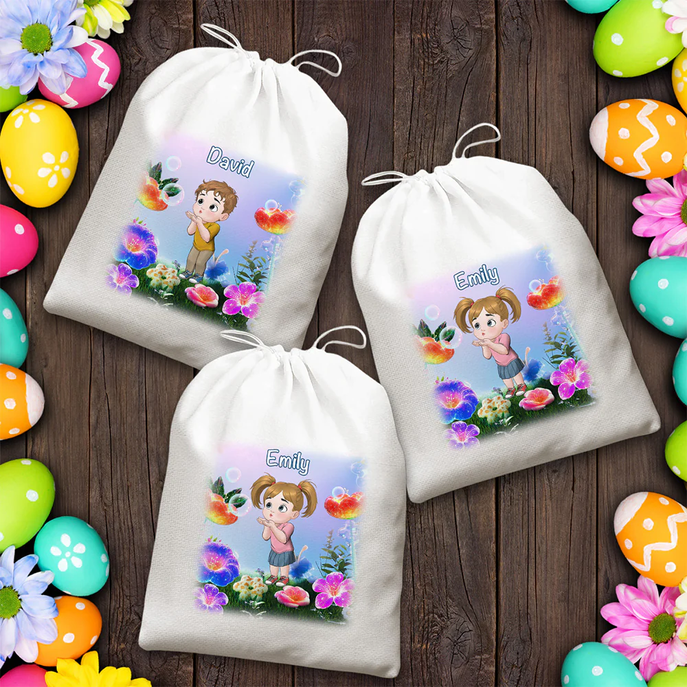 Easter Blooms Of Joy - Personalized Custom Favor Bag - Image 6