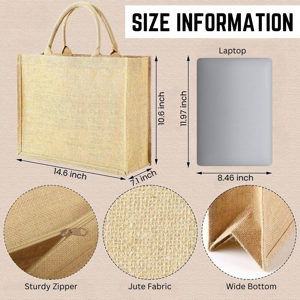 Easter Day For Kid - Personalized Custom Jute Tote Bag - Image 5