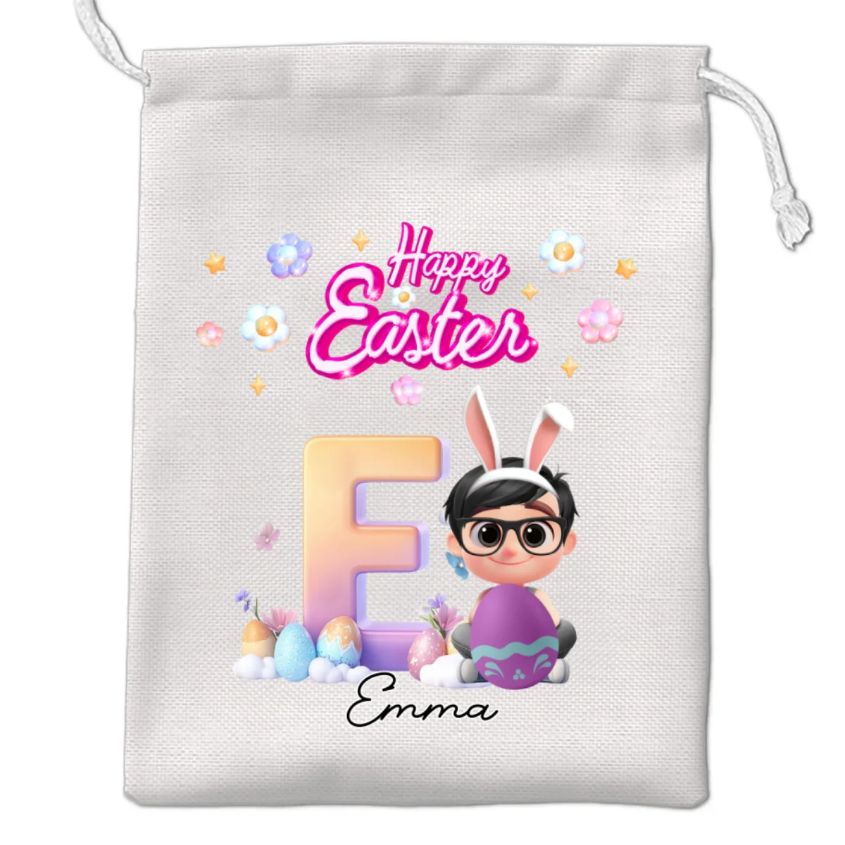 Easter Joy And Bunny Hugs - Personalized Custom Favor Bag - Image 7