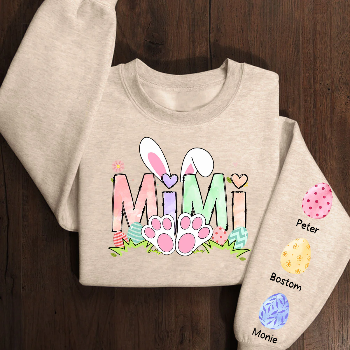 Easter Rabbit - Personalized Custom Sweatshirt - Image 5