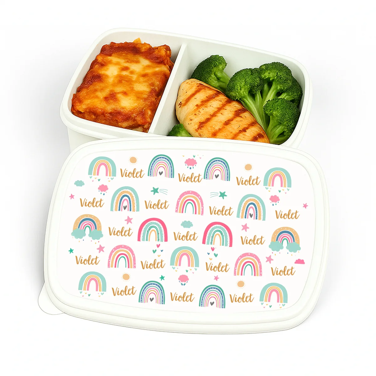 Eat Love Rainbow - Personalized Custom Lunch Box - Image 5