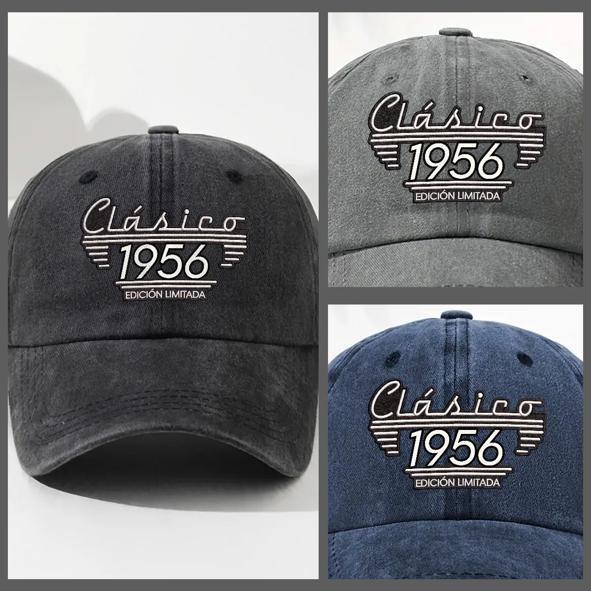 Edición Clásica - Gorra De Mezclilla Lavada Vintage Personalizada - Image 3
