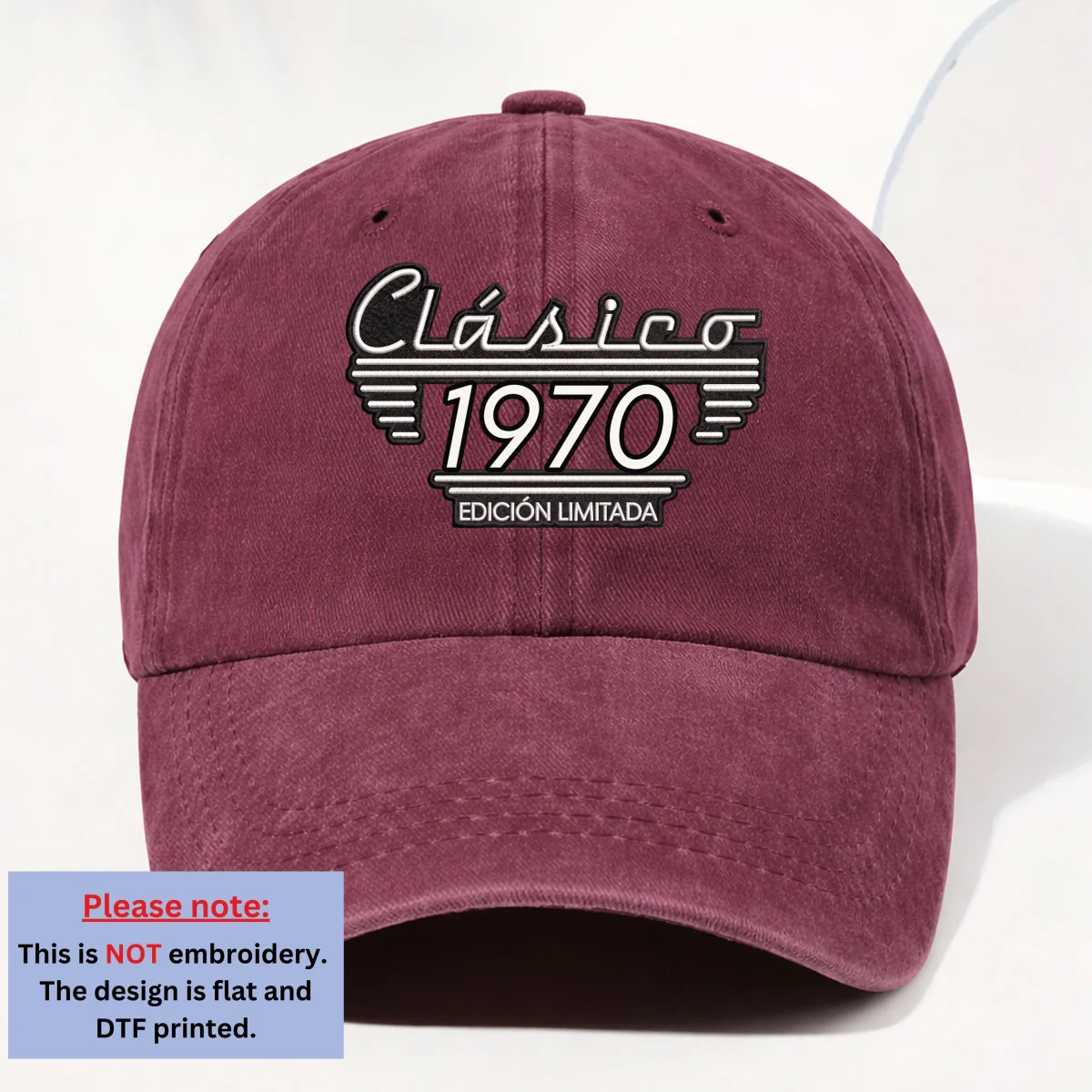 Edición Clásica - Gorra De Mezclilla Lavada Vintage Personalizada - Image 9