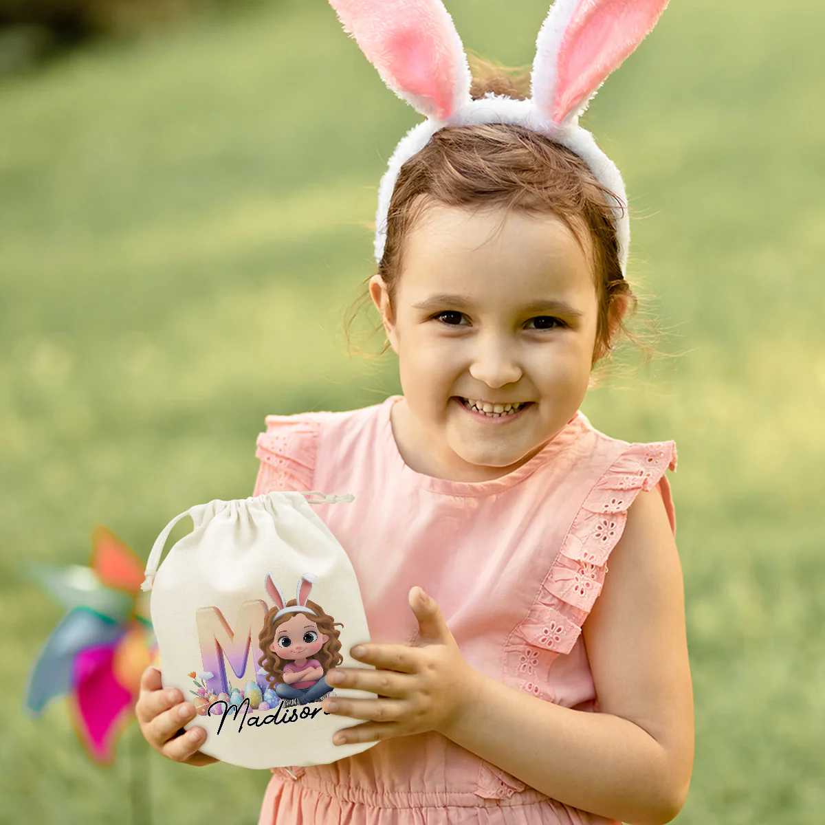 Eggs-tra Happy Easter - Personalized Custom Favor Bag - Image 2