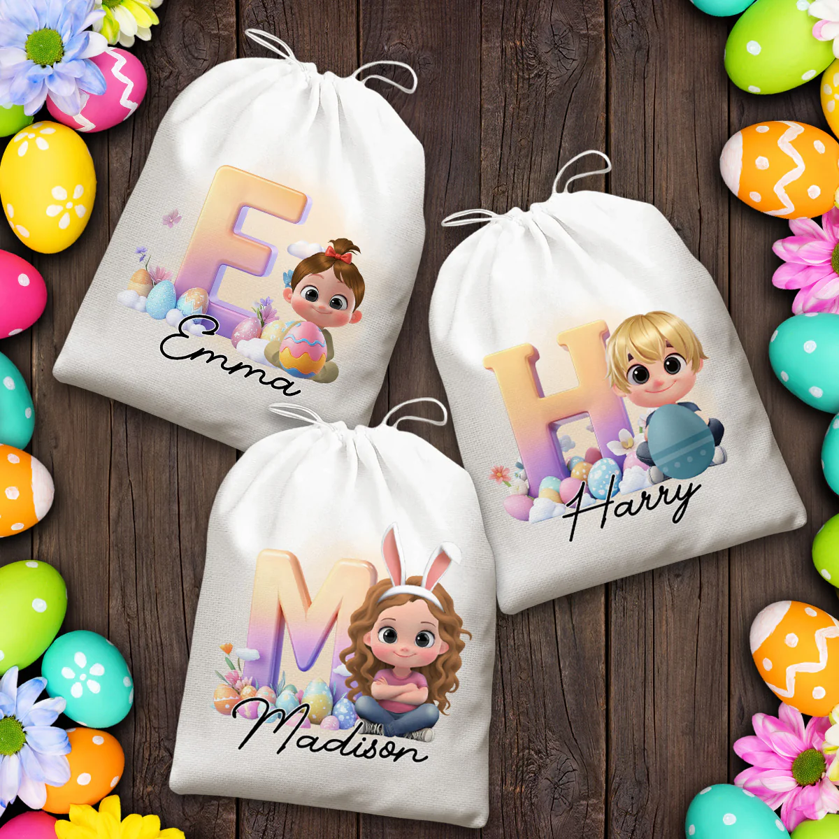Eggs-tra Happy Easter - Personalized Custom Favor Bag - Image 6