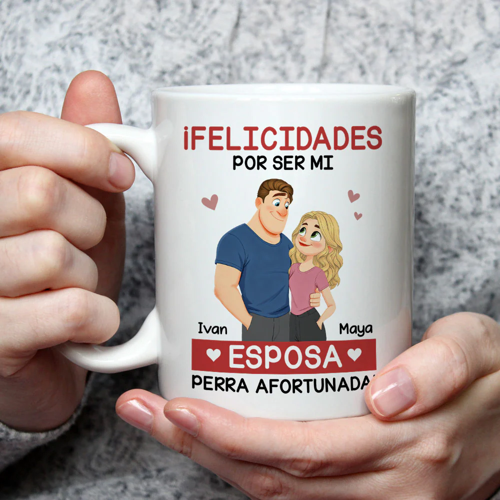 El amor eres tú - Taza de café personalizada - Image 2