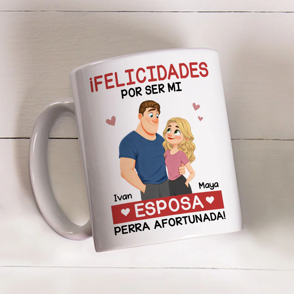 El amor eres tú - Taza de café personalizada - Image 3