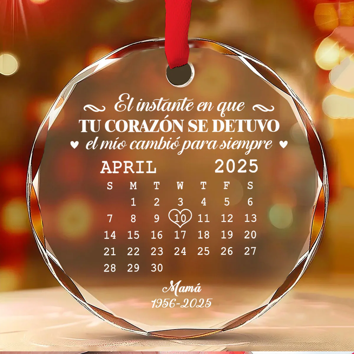 El Momento - Adorno de Cristal Personalizado - Image 2